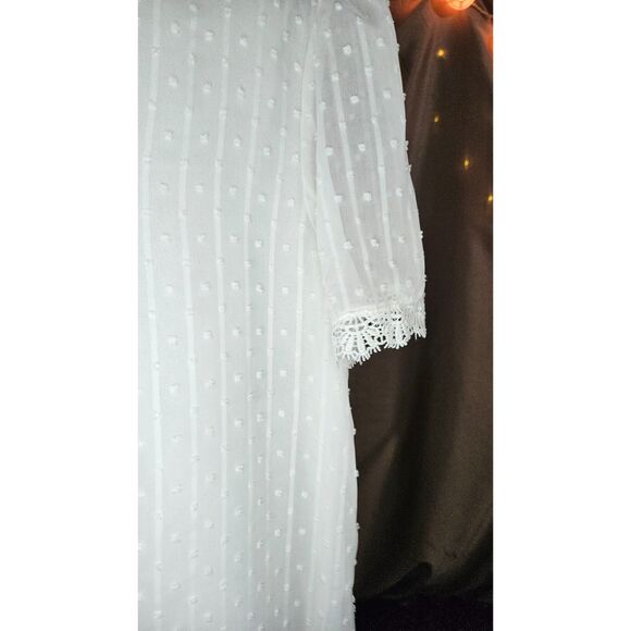 Cream, Top, Size: L - Picture 4 of 5